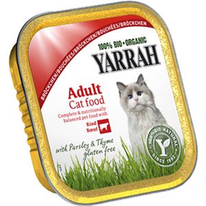 （まとめ買い）ヤラー ハーブとビーフのキャットチャンク 100g&times;10セット
