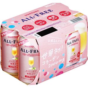 （まとめ買い）サントリー オールフリー コラーゲン 350ml&times;6缶&times;5セット