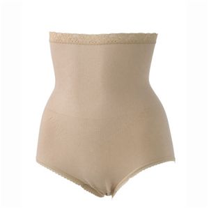 【同色3枚組】お腹にやさしいハイウエストショーツ ベージュ L-LL