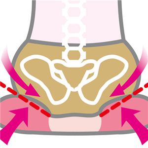 下腹・骨盤シェイプクッション ブルー