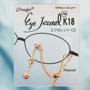 眼鏡につける新感覚ジュエリー Eye Jewel K18YG-3-1