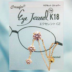 眼鏡につける新感覚ジュエリー Eye Jewel K18YG-3-2