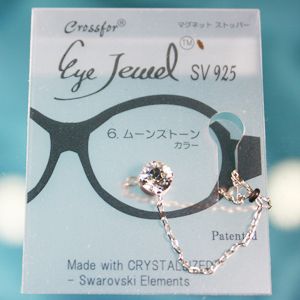眼鏡につける新感覚ジュエリー Eye Jewel 6ムーンストーン