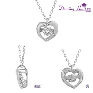 クロスフォーDancing Heart(ダンシングハート) DH-019 【Loving】 ダイヤモンドペンダント/ネックレス