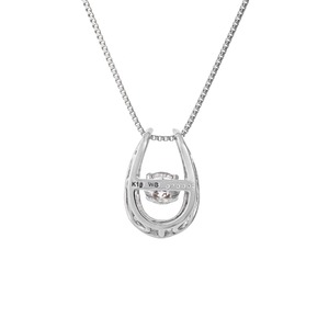 ダンシングストーンペンダント/ネックレス【K18ホワイトゴールド・天然ダイヤモンド0.20】SSD-0343WG