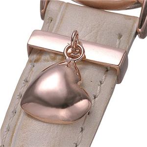 Alessandra olla 2Pダイヤ レザーウォッチ AO-630 ブラック