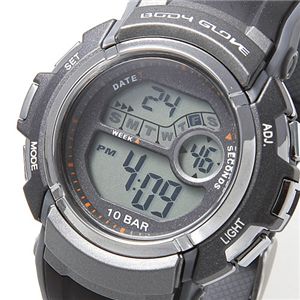 BODY GLOVE (ボディーグローブ) メンズデジタルウォッチ BGE-2512 ブラック