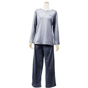 くつろぎルームウエア ポケット ネイビー M