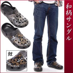 和柄 ジャポンサンダル 鯉柄(Carp) L(約26.5~27.5cm)