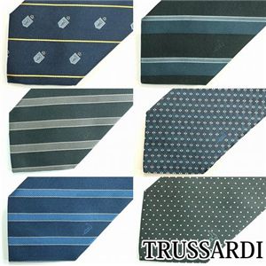 TRUSSARDI ネクタイ ネイビークレスト