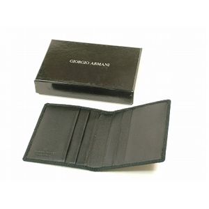 GIORGIO ARMANI(ジョルジオ アルマーニ) カードケース YA026-80001 ブラック カーフ