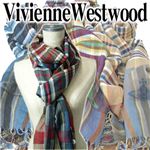 Ｖｉｖｉｅｎｎｅ　Ｗｅｓｔｗｏｏｄ（ヴィヴィアンウエストウッド） 2010新作マフラー ブラック/ ブルー