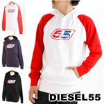 DIESEL55�i�f�B�[�[��55�j HOODSWEAT�i�t�[�h�X�E�F�b�g�j �p�[�J�[ 00D3QR XL�T�C�Y D-100�E�z���C�g