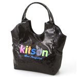 Kitson(キットソン) SEQUIN NEON LOGO TOTE 3879・Black