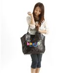 Kitson(�L�b�g�\��) SEQUIN NEON LOGO TOTE 3879�EBlack
