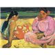 世界の名画シリーズ、最高級プリハード複製画 ポール・ゴーギャン作 「タヒチの女(浜辺にて)」