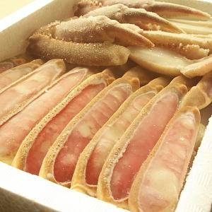 【お歳暮用 内のし付き(名入れ不可)】半殻カット済みメガ盛りカニしゃぶ福袋1kg
