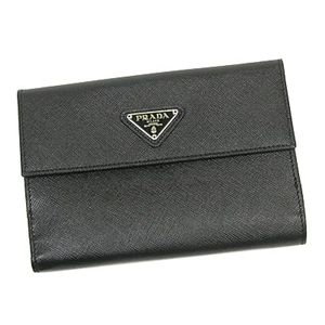 プラダ 1M0507 SAFFIANO 2ツオリ BK