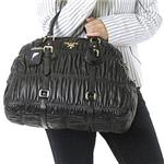 Prada�i�v���_�j BL0394 NAPPA GAUF ANT �{�X�g�� BK