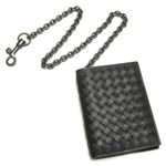 BOTTEGA VENETA（ボッテガヴェネタ） 130683 V4651 1000 ２つ折カード入 BK
