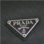 Prada (プラダ) 1M0504 SAFF ORO NERO 1メイシイレ BK