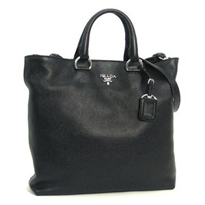 Prada (プラダ) BN1713 VITELLO DAINO トート BK