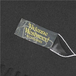 Vivienne Westwood　ロゴ刺繍マフラー ブラック