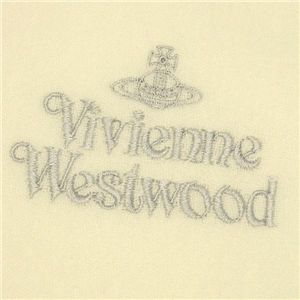 Vivienne Westwood ロゴ刺繍マフラー アイボリー