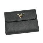 PRADA（プラダ） 1M0523 SAF MET ORO Wホック BK