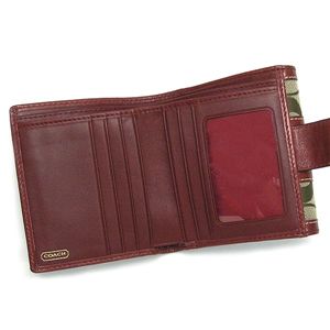 COACH(コーチ) Wホック財布 41573 BKHRD レッド