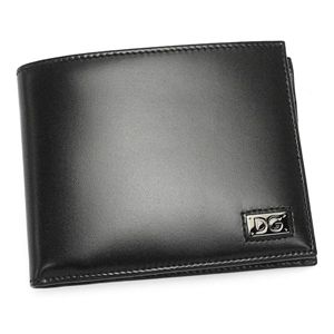 Dolce&Gabbana（ドルチェ&ガッバーナ） 二つ折り財布（小銭入れ付） BP0457 2ツオリコ BK 80999 ブラック