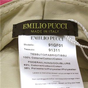 EMILIO PUCCI（エミリオプッチ） 帽子 91GF01 91311 HAT II PK 011 ピンク