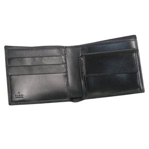 GUCCI(グッチ) 二つ折り財布(小銭入れ付) 190402 A490N 1000 ブラック