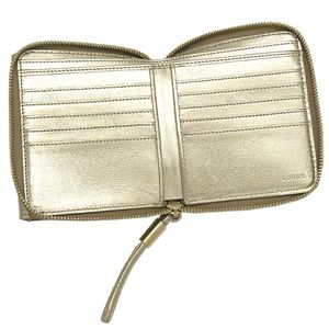 LOEWE(ロエベ)Wホック財布 181 80 555 BOOM BAG ブルー