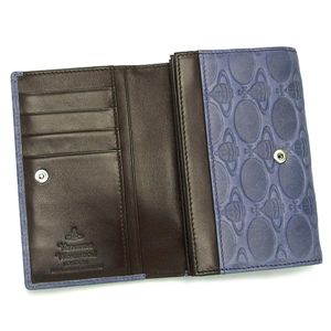 Vivienne Westwood(ヴィヴィアン ウエストウッド) 二つ折り財布(小銭入れ付) COAST 2232 スモーキーブルー