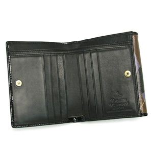 Vivienne Westwood(ヴィヴィアン ウエストウッド) Wホック財布 NEW HARLEQUIN 737 ライト.パープル 