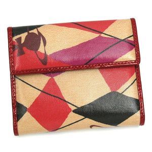 Vivienne Westwood(ヴィヴィアン ウエストウッド) Wホック財布 NEW HARLEQUIN 737 ベージュ/ピンク