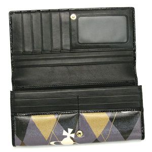Vivienne Westwood(ヴィヴィアン ウエストウッド) 長札財布 NEW HARLEQUIN 1032 ライト.パープル