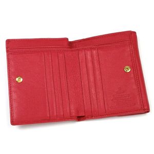 Vivienne Westwood(ヴィヴィアン ウエストウッド) Wホック財布 NAPPA 737 レッド/ピンク 