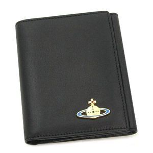 Vivienne Westwood(ヴィヴィアン ウエストウッド) Wホック財布 NAPPA 737 ブラック/ゴールド