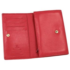 Vivienne Westwood(ヴィヴィアン ウエストウッド) 二つ折り財布(小銭入れ付) NAPPA 746 レッド/ピンク