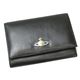 Vivienne Westwood(ヴィヴィアン ウエストウッド) 二つ折り財布(小銭入れ付) NAPPA 746 ブラック/ゴールド 