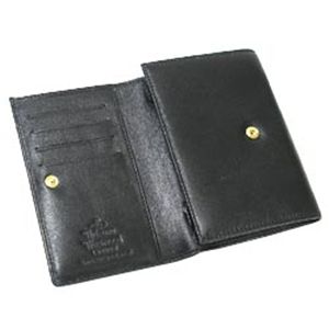 Vivienne Westwood(ヴィヴィアン ウエストウッド) 二つ折り財布(小銭入れ付) NAPPA 746 ブラック/ゴールド 