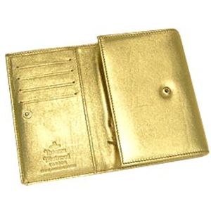Vivienne Westwood(ヴィヴィアン ウエストウッド) 二つ折り財布(小銭入れ付) NAPPA 746 ゴールド 