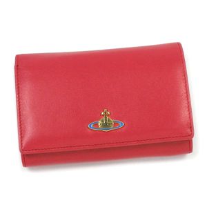 Vivienne Westwood(ヴィヴィアン ウエストウッド) 二つ折り財布(小銭入れ付) NAPPA 2232 レッド/ピンク 