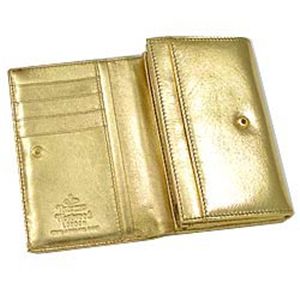 Vivienne Westwood(ヴィヴィアン ウエストウッド) 二つ折り財布(L字ファスナー) NAPPA 2232 ゴールド 