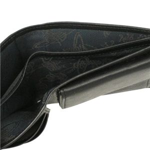 Vivienne Westwood(ヴィヴィアン ウエストウッド) 二つ折り財布(小銭入れ付) MAN COLLECTION 2814 ブラック 