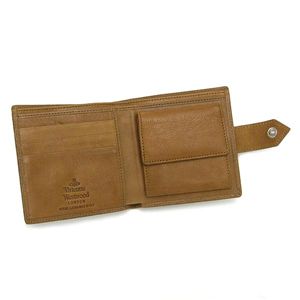 Vivienne Westwood(ヴィヴィアン ウエストウッド) 二つ折り財布(小銭入れ付) MAN COLLECTION 2814 キャメル