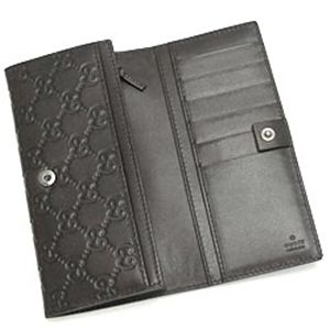 01GUCCI｜グッチ 長札財布 146229｜COIN WALLET ダークブラウン