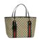 GUCCI(Ob`) g[gobO 211970 TOTE DOUBLE SHOULDER LARGE x[W/_[NuE